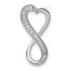 Diamond Freeform Heart Infinity Chain Slides