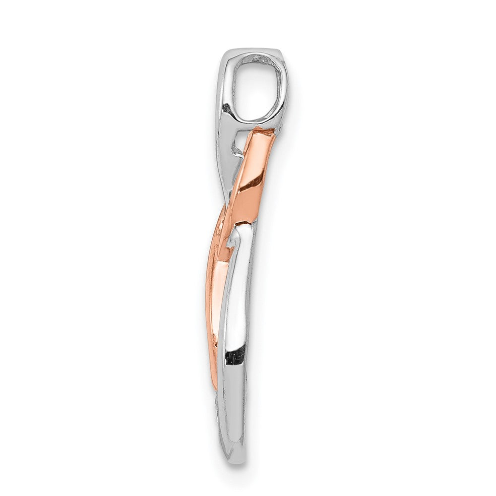 Gold Diamond Double Infinity Chain Slide