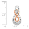 Gold Diamond Double Infinity Chain Slide