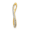 14k and Rhodium 1/20ct. Diamond Infinity Chain Slide