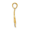 14k .02 carat Diamond MOMMY Double Heart pendant