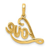 Gold Diamond Love Charm