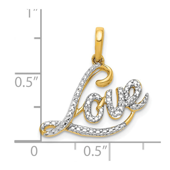 Gold Diamond Love Charm