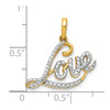 Gold Diamond Love Charm