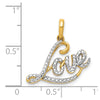 Gold Diamond Love Charm