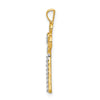 10K Diamond Club Key Pendant