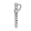 14k White Gold 1/4 carat AA Diamond Cross Chain Slide