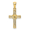 14k 1/6 carat Diamond Latin Cross Pendant