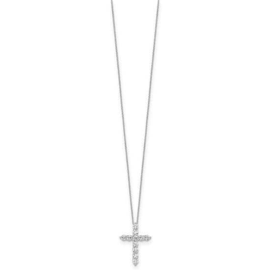 Gold Lab Grown Diamond Cross Necklace