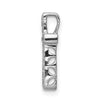 10K White Gold 1/6ct. Diamond Latin Cross Chain Slide