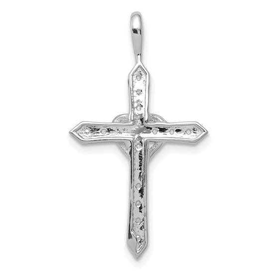 Diamond Heart Cross Pendants