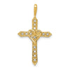 Diamond Heart Cross Pendants