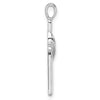 14k White Gold Cross Pendant Mounting