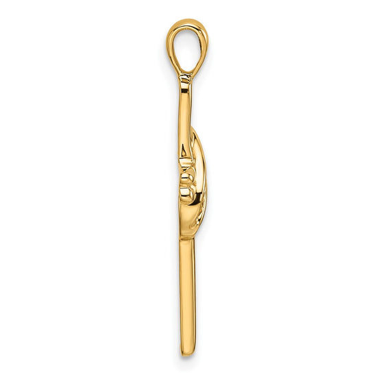14k Cross Pendant Mounting
