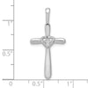 Diamond Cross with Heart Pendants