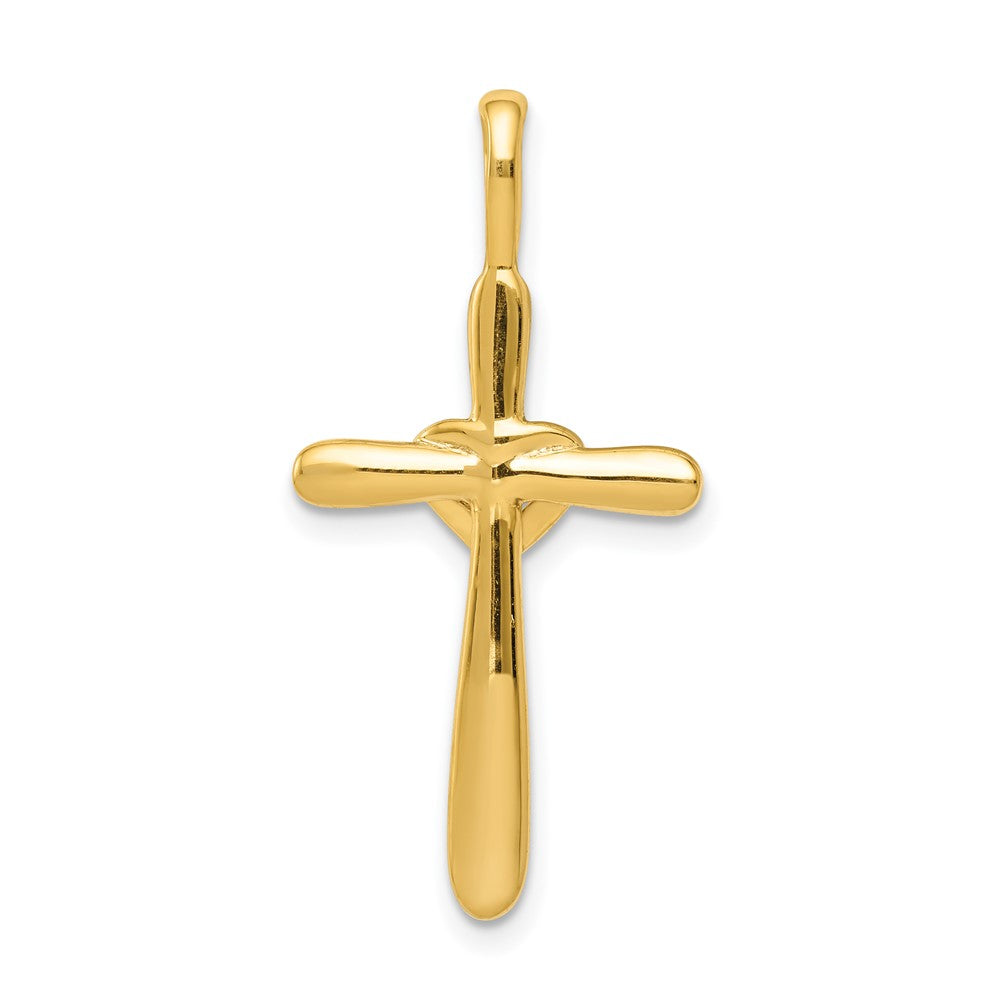 Diamond Cross with Heart Pendants