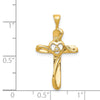 Diamond Heart Cross Pendants
