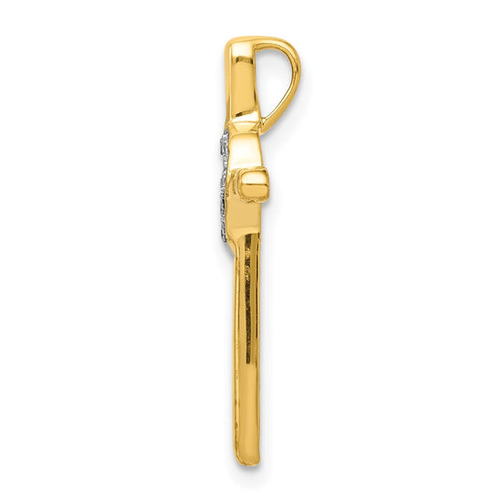 Gold Diamond Cross Pendants