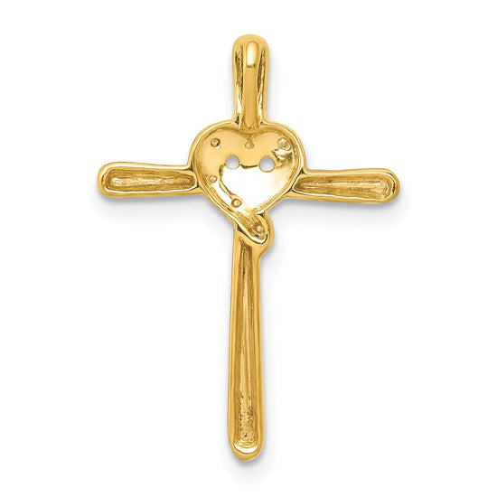 Gold Diamond Cross Pendants