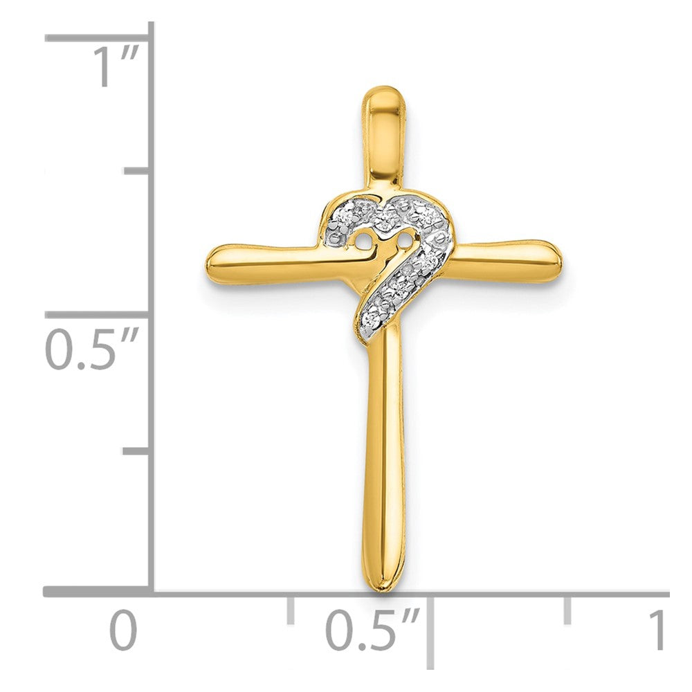 Gold Diamond Cross Pendants