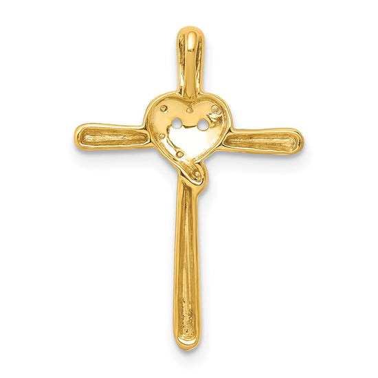 Gold Diamond Cross Pendants