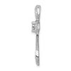 14k White Gold 1/8 carat Diamond Cross Chain Slide