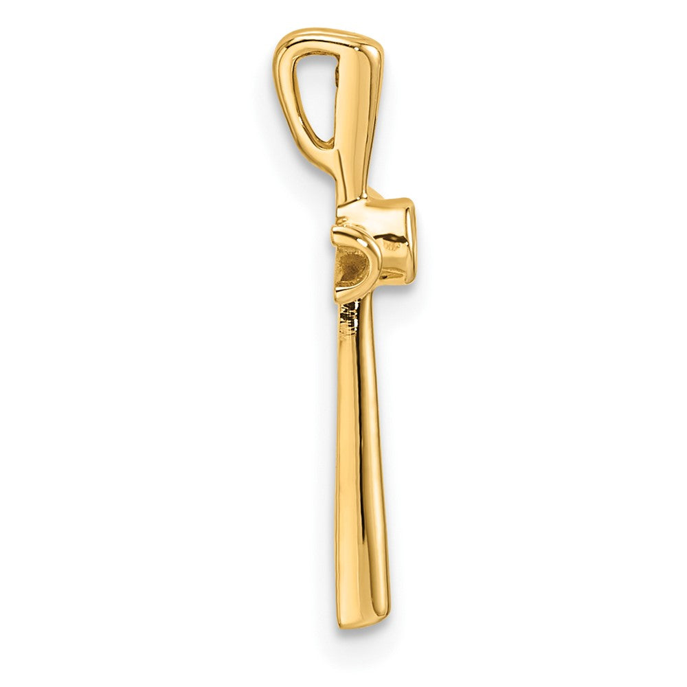 14k Cross Chain Slide Mounting