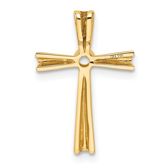 14k Cross Chain Slide Mounting