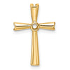 14k Cross Chain Slide Mounting