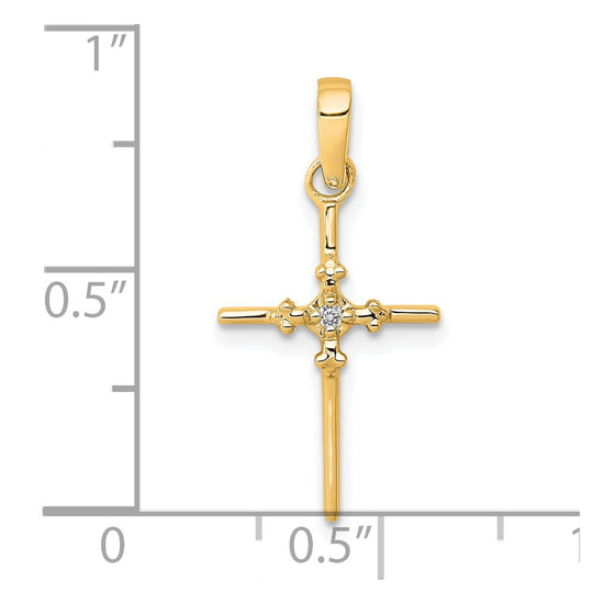 Gold Diamond Cross Pendants