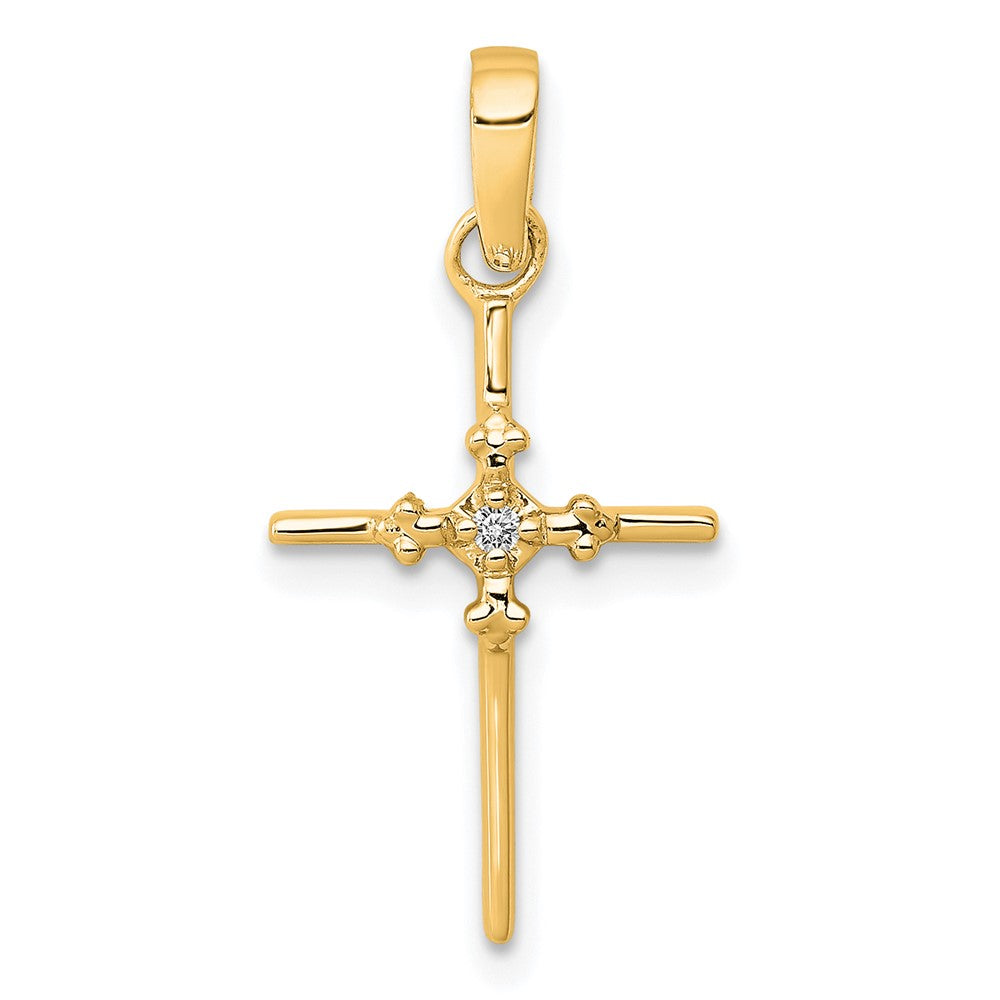 Gold Diamond Cross Pendants