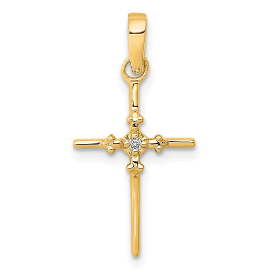 Gold Diamond Cross Pendants