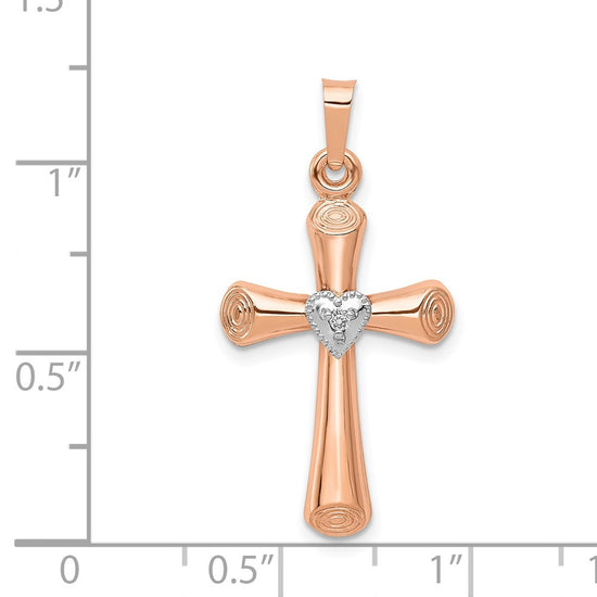 Gold Diamond Cross Pendants