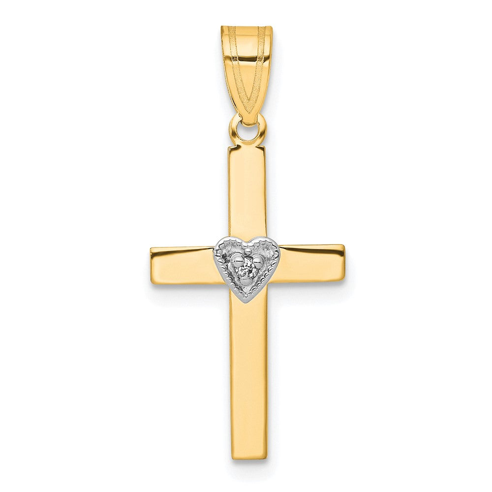 Gold Diamond Cross Pendants