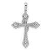 14k White Gold 1/6 carat Diamond Cross Pendant