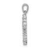 Diamond Fleur de Lis Cross Pendants