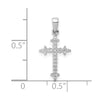 Diamond Fleur de Lis Cross Pendants