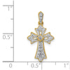Diamond Fleur de Lis Cross Pendants