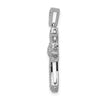 Diamond Fleur de Lis Cross Pendants