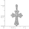 Diamond Fleur de Lis Cross Pendants