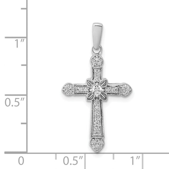 Diamond Filigree Cross Pendants