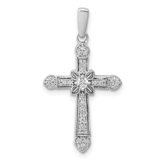 Diamond Filigree Cross Pendants