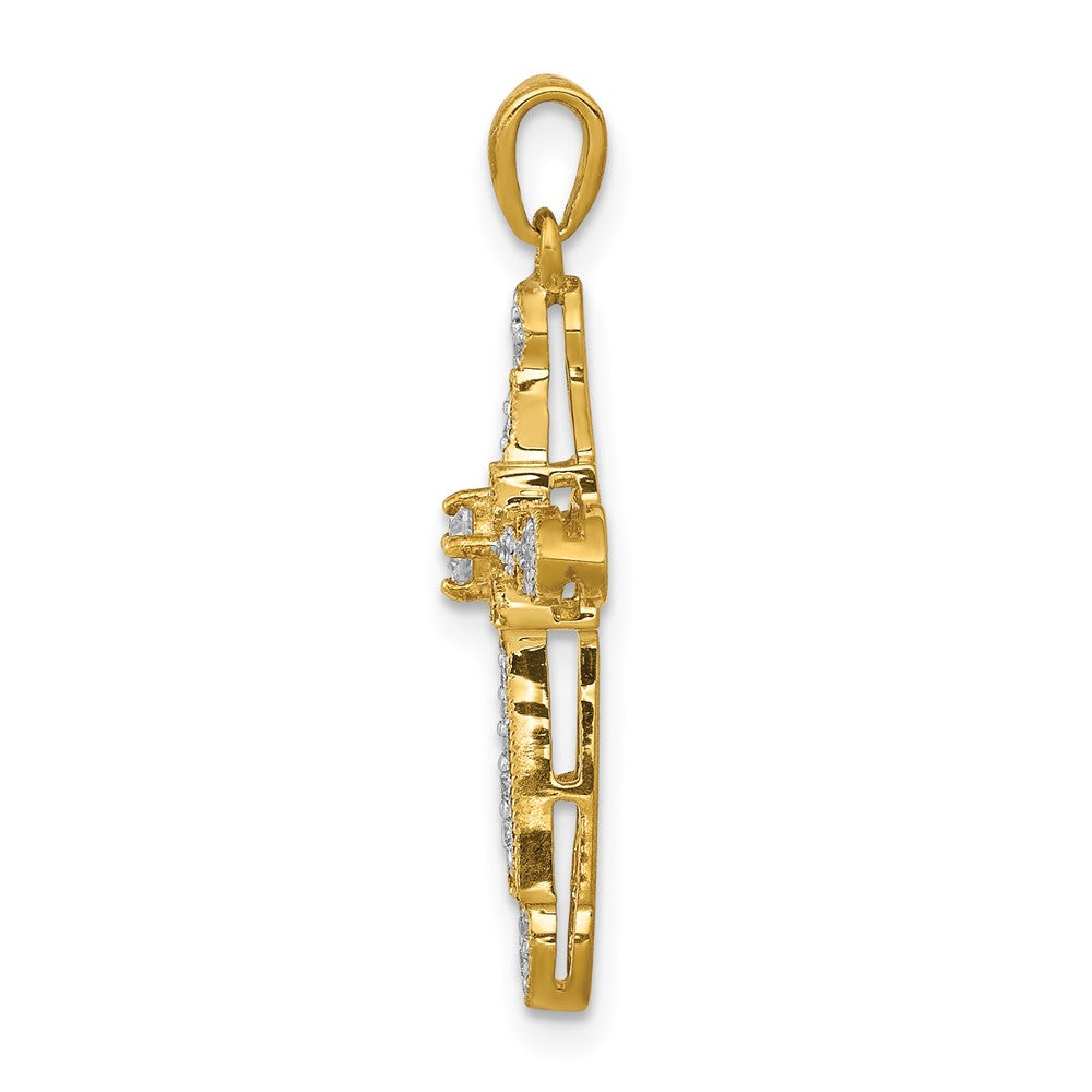 Diamond Filigree Cross Pendants