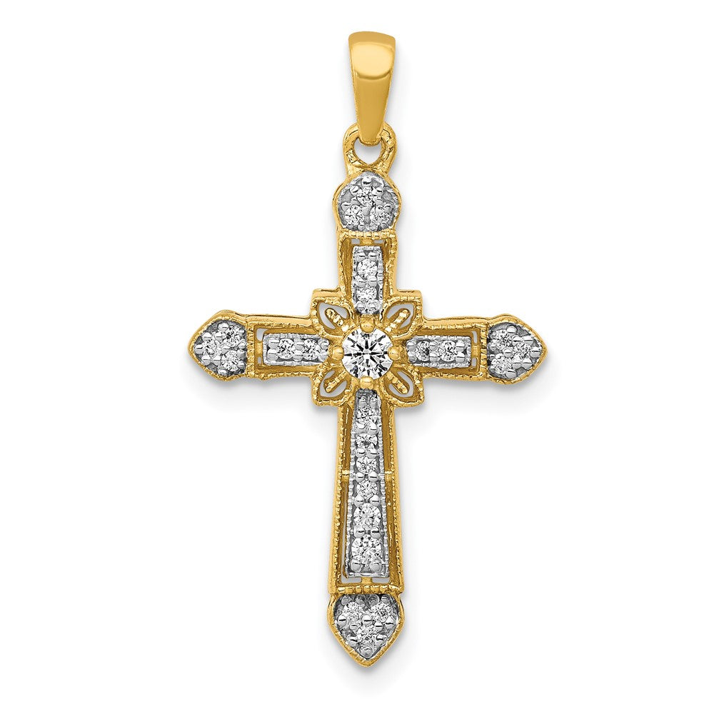 Diamond Filigree Cross Pendants