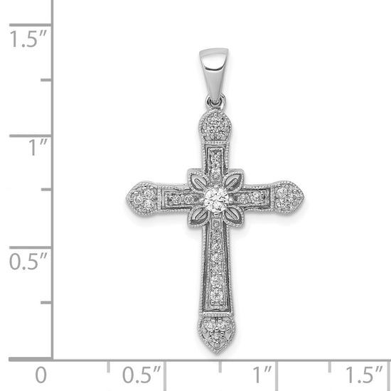 Diamond Filigree Cross Pendants