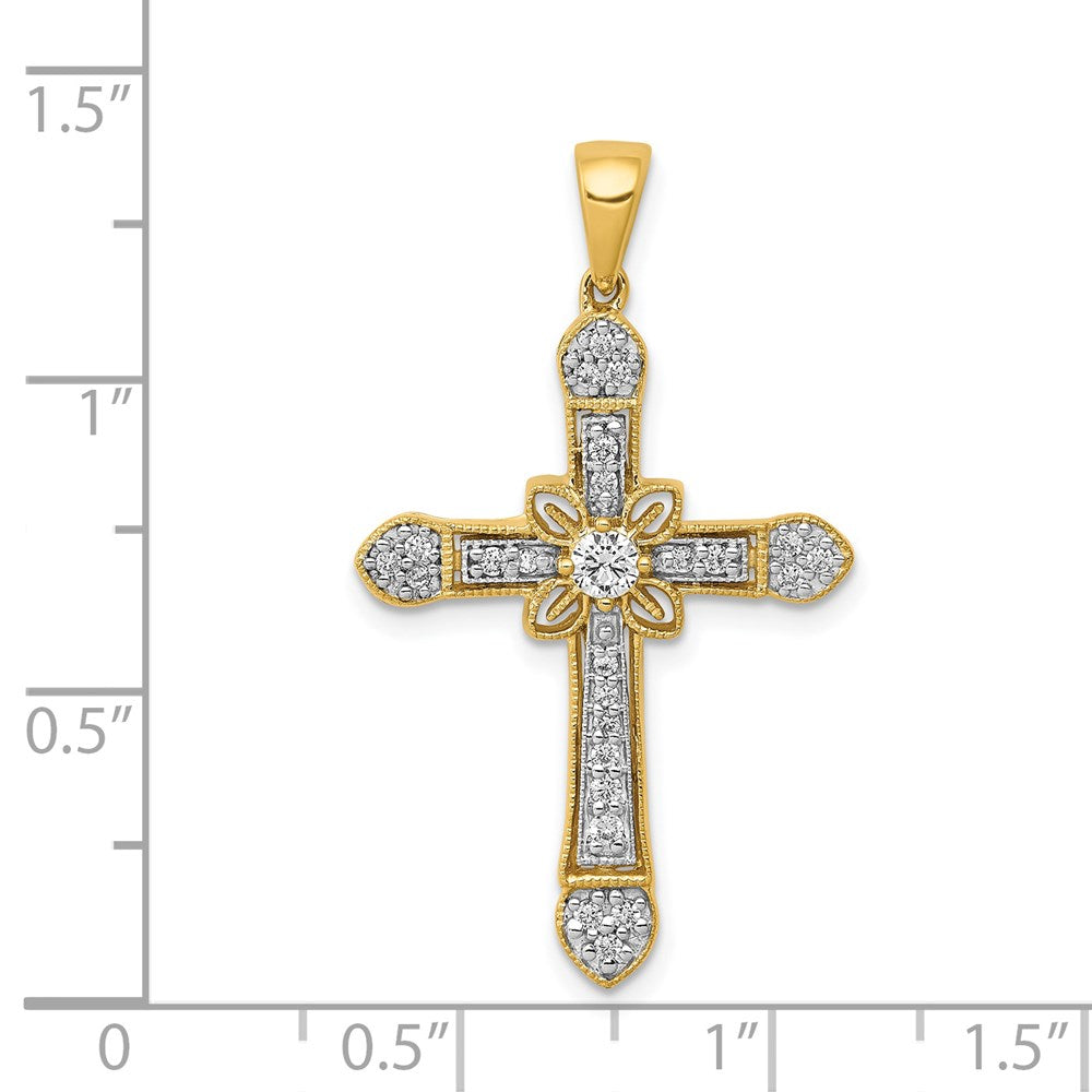 Diamond Filigree Cross Pendants