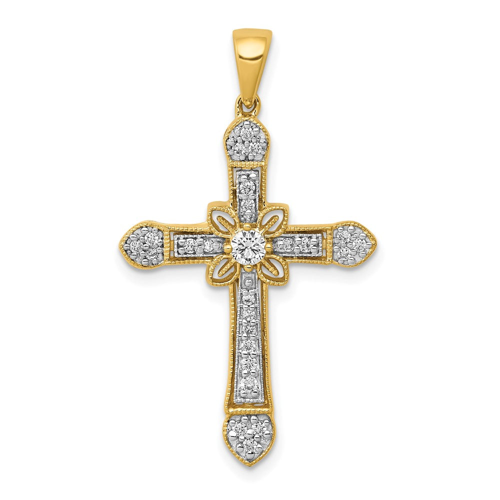 Diamond Filigree Cross Pendants