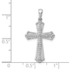14k White Gold 1/8 carat Diamond Passion Cross Pendant