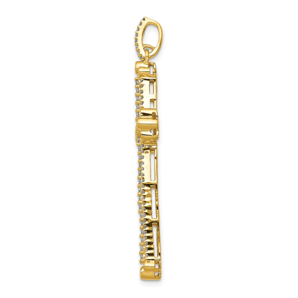 Diamond Budded Cross Pendants
