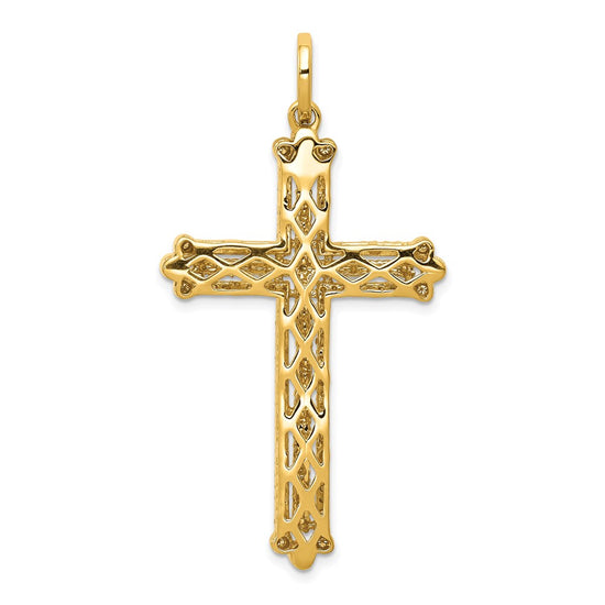 Diamond Budded Cross Pendants